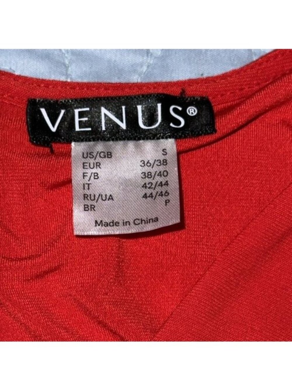 Red Venus Long Sleeve Jumpsuit With Open Front Skirt Overlay Strappy Neckline & - Picture 5 of 12